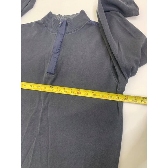 Hugo Boss Men’s Blue Sidney Quarter Zip Pullover Sweater Size Extra Large - Picture 10 of 13